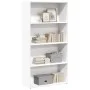 Estantería de madera de ingeniería blanca 80x30x152 cm de , Librerías y estanterías - Ref: Foro24-857940, Precio: 68,67 €, De...