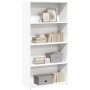 Estantería de madera de ingeniería blanca 80x30x152 cm de , Librerías y estanterías - Ref: Foro24-857940, Precio: 69,54 €, De...