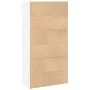 Estantería de madera de ingeniería blanca 80x30x152 cm de , Librerías y estanterías - Ref: Foro24-857940, Precio: 68,67 €, De...
