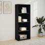 Estantería de madera de ingeniería negra 60x30x152 cm de , Librerías y estanterías - Ref: Foro24-857909, Precio: 71,64 €, Des...