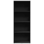Estantería de madera de ingeniería negra 60x30x152 cm de , Librerías y estanterías - Ref: Foro24-857909, Precio: 71,64 €, Des...