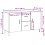 Aparador de madera de ingeniería envejecida 100x36x60 cm de , Aparadores - Ref: Foro24-857322, Precio: 109,24 €, Descuento: %