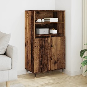 Aparador alto madera de ingeniería envejecida 60x36x110 cm de , Aparadores - Ref: Foro24-857458, Precio: 87,64 €, Descuento: %