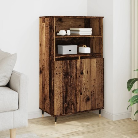 Aparador alto madera de ingeniería envejecida 60x36x110 cm de , Aparadores - Ref: Foro24-857458, Precio: 87,64 €, Descuento: %