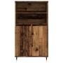 Aparador alto madera de ingeniería envejecida 60x36x110 cm de , Aparadores - Ref: Foro24-857458, Precio: 87,64 €, Descuento: %