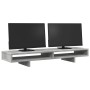 Soporte de pantalla madera ingeniería gris hormigón 100x27x15cm de , Bases y elevadores para ordenadores - Ref: Foro24-854754...