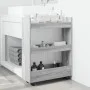 Carro de almacenaje estrecho 3 niveles madera gris Sonoma by , Kitchen and dining carts - Ref: Foro24-855255, Price: 52,21 €,...