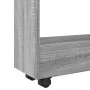 Carro de almacenaje estrecho 3 niveles madera gris Sonoma by , Kitchen and dining carts - Ref: Foro24-855255, Price: 52,21 €,...
