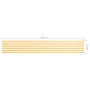 Toldo para balcón tela oxford blanco y amarillo 75x500 cm de vidaXL, Sombrillas - Ref: Foro24-134902, Precio: 24,44 €, Descue...
