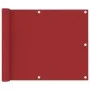 Toldo para balcón de tela oxford rojo 75x600 cm de vidaXL, Sombrillas - Ref: Foro24-135035, Precio: 25,74 €, Descuento: %