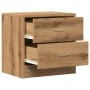 Mesita de noche madera de ingeniería roble artisian 40x30x40 cm de , Mesitas de noche - Ref: Foro24-855926, Precio: 41,21 €, ...