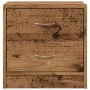 Mesita de noche madera de ingeniería envejecida 40x30x40 cm de , Mesitas de noche - Ref: Foro24-855924, Precio: 40,52 €, Desc...