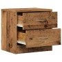 Mesita de noche madera de ingeniería envejecida 40x30x40 cm de , Mesitas de noche - Ref: Foro24-855924, Precio: 41,15 €, Desc...