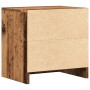 Mesita de noche madera de ingeniería envejecida 40x30x40 cm de , Mesitas de noche - Ref: Foro24-855924, Precio: 41,15 €, Desc...