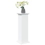 Pedestal expositor con almacenaje madera blanco 31x30x90 cm de , Soportes para macetas - Ref: Foro24-854607, Precio: 72,88 €,...