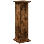 Pedestal expositor con almacenaje roble ahumado 31x30x90 cm de , Soportes para macetas - Ref: Foro24-854611, Precio: 65,49 €,...