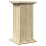 Pedestal expositor con almacenaje roble Sonoma 31x30x60 cm de , Soportes para macetas - Ref: Foro24-854618, Precio: 54,91 €, ...