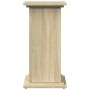Pedestal expositor con almacenaje roble Sonoma 31x30x60 cm de , Soportes para macetas - Ref: Foro24-854618, Precio: 54,91 €, ...