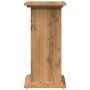 Pedestal expositor con almacenaje roble artisan 31x30x60 cm de , Soportes para macetas - Ref: Foro24-854624, Precio: 54,91 €,...