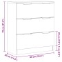 Aparador de madera de ingeniería envejecida 60x30x70 cm de , Aparadores - Ref: Foro24-856834, Precio: 76,31 €, Descuento: %