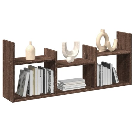 Mueble de pared madera de ingeniería marrón roble 100x18x40 cm de , Estantes y estanterías - Ref: Foro24-854802, Precio: 30,7...