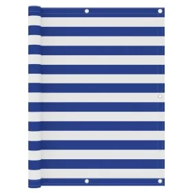 Toldo para balcón tela oxford blanco y azul 120x500 cm de vidaXL, Sombrillas - Ref: Foro24-134922, Precio: 22,18 €, Descuento: %