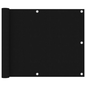 Toldo para balcón de tela oxford negro 75x600 cm de vidaXL, Sombrillas - Ref: Foro24-135059, Precio: 26,23 €, Descuento: %