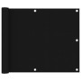Toldo para balcón de tela oxford negro 75x600 cm de vidaXL, Sombrillas - Ref: Foro24-135059, Precio: 26,23 €, Descuento: %