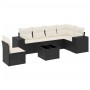 Set de comedor de jardín 7 pzas y cojines ratán sintético negro de , Conjuntos de jardín - Ref: Foro24-3254973, Precio: 440,4...