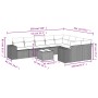 Set de sofás de jardín 10 pzas cojines ratán sintético negro de , Conjuntos de jardín - Ref: Foro24-3255383, Precio: 611,21 €...