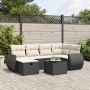 Set de comedor de jardín 7 pzas y cojines ratán sintético negro de , Conjuntos de jardín - Ref: Foro24-3264112, Precio: 445,2...