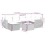Set de comedor de jardín 7 pzas y cojines ratán sintético negro de , Conjuntos de jardín - Ref: Foro24-3264112, Precio: 445,2...
