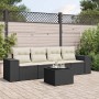 Set de muebles de jardín 5 pzas y cojines ratán sintético negro de , Conjuntos de jardín - Ref: Foro24-3254623, Precio: 312,8...