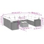 Set de sofás de jardín 10 pzas cojines ratán sintético negro de , Conjuntos de jardín - Ref: Foro24-3255343, Precio: 611,21 €...