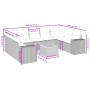 Set de sofás de jardín 10 pzas cojines ratán sintético negro de , Conjuntos de jardín - Ref: Foro24-3257918, Precio: 607,37 €...