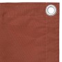 Toldo para balcón de tela oxford terracota 120x600 cm de vidaXL, Sombrillas - Ref: Foro24-134983, Precio: 28,79 €, Descuento: %