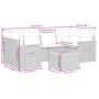 Set de comedor de jardín 7 pzas y cojines ratán sintético negro de , Conjuntos de jardín - Ref: Foro24-3259039, Precio: 457,2...