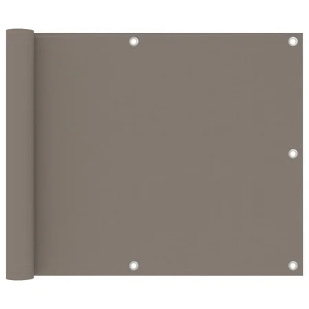 Toldo para balcón de tela oxford gris taupe 75x500 cm de vidaXL, Sombrillas - Ref: Foro24-134986, Precio: 21,96 €, Descuento: %