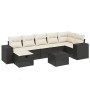 Set de sofás de jardín 8 piezas y cojines ratán sintético negro de , Conjuntos de jardín - Ref: Foro24-3264462, Precio: 446,8...