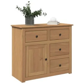 Aparador con cajones Panama madera maciza pino 93x40x80 cm de , Aparadores - Ref: Foro24-4016384, Precio: 165,04 €, Descuento: %