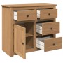 Aparador con cajones Panama madera maciza pino 93x40x80 cm de , Aparadores - Ref: Foro24-4016384, Precio: 167,69 €, Descuento: %
