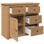 Aparador con cajones Panama madera maciza pino 93x40x80 cm de , Aparadores - Ref: Foro24-4016384, Precio: 165,04 €, Descuento: %