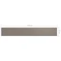 Toldo para balcón de tela oxford gris taupe 75x500 cm de vidaXL, Sombrillas - Ref: Foro24-134986, Precio: 21,96 €, Descuento: %