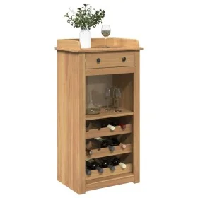 Panama solid pine wood wine rack furniture 57x40x111.5 cm by , Wine and liquor cabinets - Ref: Foro24-4016390, Price: 119,95 ...