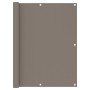 Toldo para balcón de tela oxford gris taupé 120x400 cm de vidaXL, Sombrillas - Ref: Foro24-134993, Precio: 29,23 €, Descuento: %