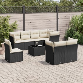 Set de sofás de jardín 8 piezas y cojines ratán sintético negro de , Conjuntos de jardín - Ref: Foro24-3249775, Precio: 565,3...