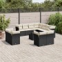 Set de sofás de jardín 12 piezas cojines ratán sintético negro de , Conjuntos de jardín - Ref: Foro24-3250355, Precio: 819,13...