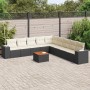 Set de sofás de jardín 10 pzas cojines ratán sintético negro de , Conjuntos de jardín - Ref: Foro24-3257820, Precio: 574,70 €...
