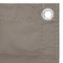 Toldo para balcón de tela oxford gris taupé 120x400 cm de vidaXL, Sombrillas - Ref: Foro24-134993, Precio: 29,23 €, Descuento: %