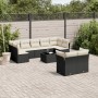 Set de sofás de jardín 10 pzas cojines ratán sintético negro de , Conjuntos de jardín - Ref: Foro24-3249995, Precio: 592,07 €...